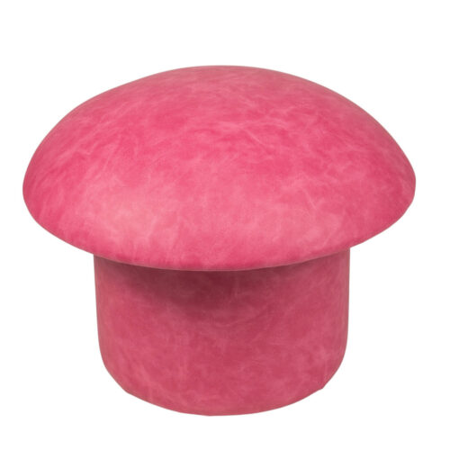 Curly Mushroom Ottoman - Bubble Gum Pink