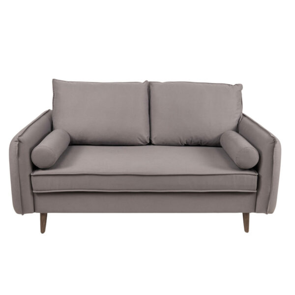 Sofa - Gilligan - Stone Gray Fabric & Wood Legs - Image 2