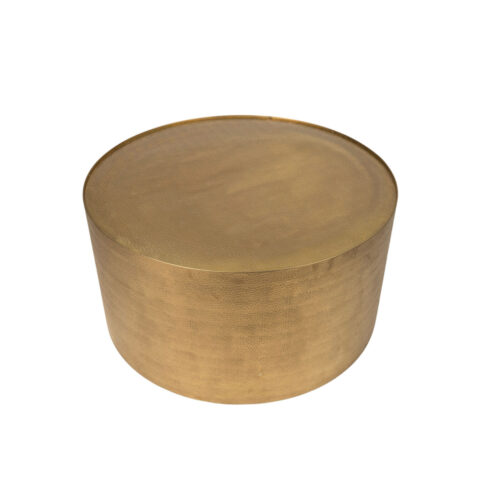 Coffee Table Drum - Shirley - Gold & Metal