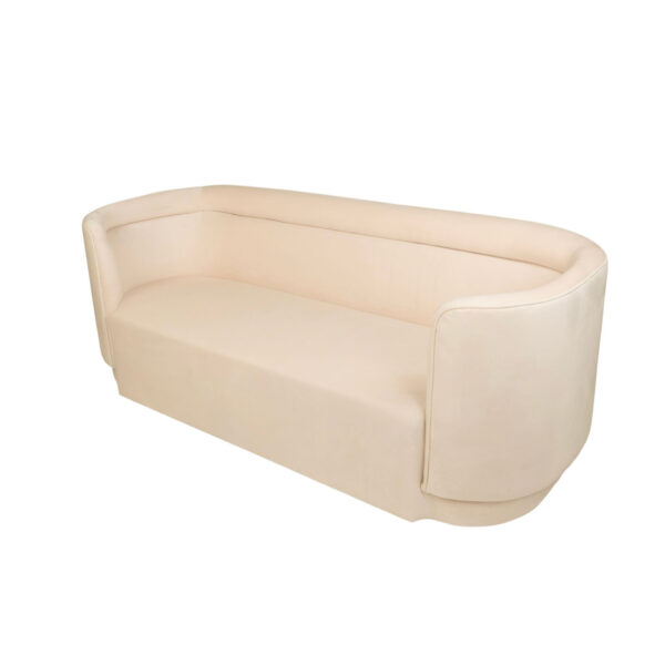 Sofa - Timoteo - Ivory Velvet - Image 3